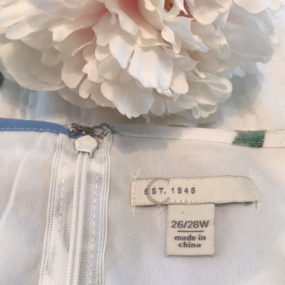 C Est. 1946 Floral Chiffon Sleeveless Maxi Dress Size 26/28 - Picture 8 of 14